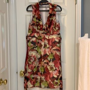 Loft muted flower dress